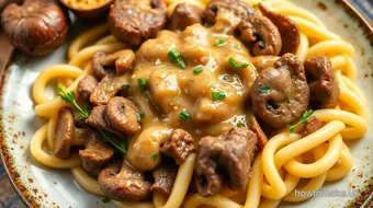 Ultimate Hairy Bikers Stroganoff: A Delicious Cozy Meal! recipe card