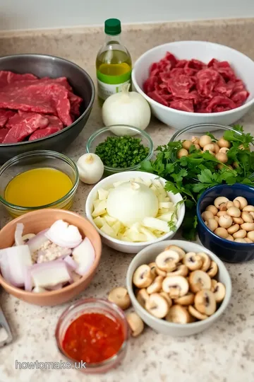 Creamy Beef Stroganoff à la Hairy Bikers ingredients