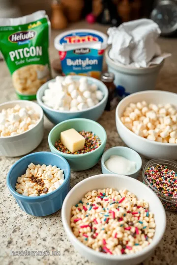 Melted Marshmallow Rice Crispy Cake Delight ingredients