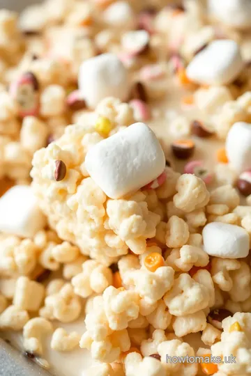 Melted Marshmallow Rice Crispy Cake Delight presentation
